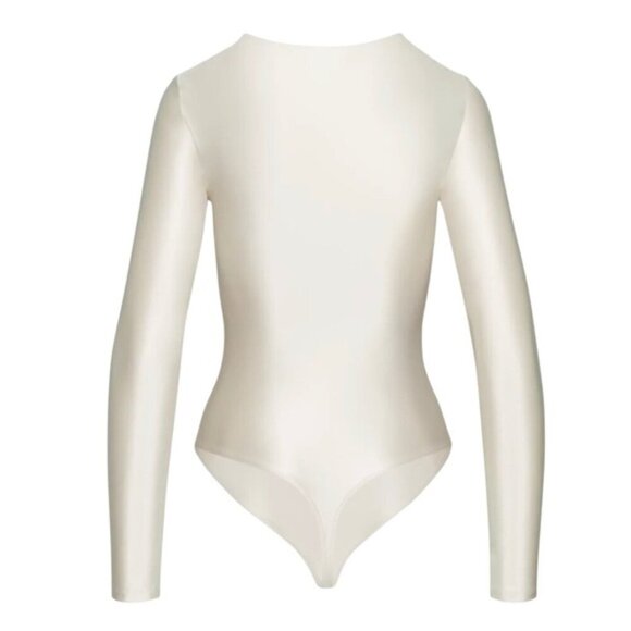 BABATON COUNTOUR SILHOUETTE SATINETTE CREW BODYSUIT XS NWOT - Picture 2 of 6